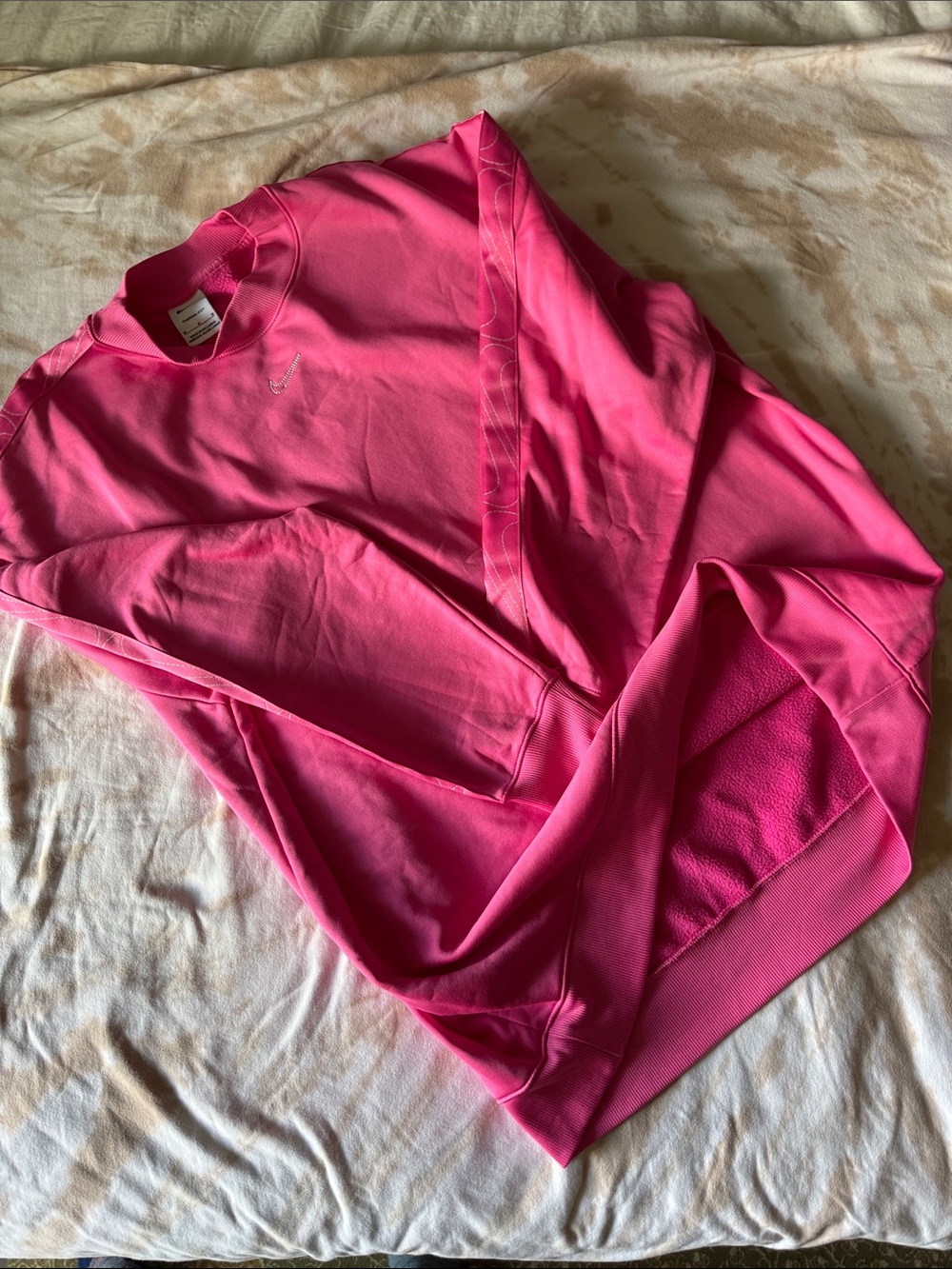 Nike Hot Pink Crewneck Pullover Sweatshirt